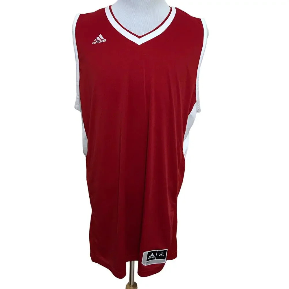 Adidas NWOT Red Generic Team Jersey Men 2XL
